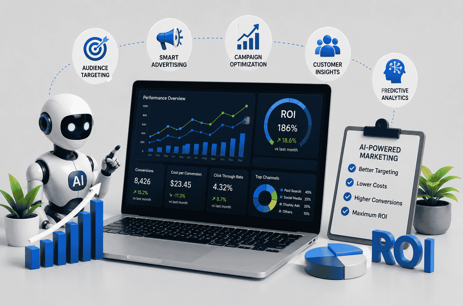 AI in performance marketing improving ROI through data-driven digital marketing strategies